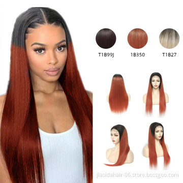 T1B350 Wholesale Highlight Bleached Knots Brazilian 4x4 Colored Closure Ombre HD Lace Front Wigs Virgin Human Hair Wigs